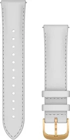 Garmin Schnellwechsel Ersatzarmband 20mm Leder weiß/gold
