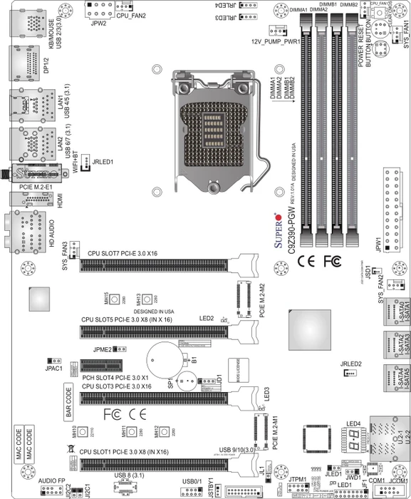Supermicro Supero Pro Gaming C9Z390-PGW (Intel 1151 v2)