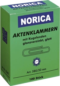 Alco 2260 Norica Briefklammern, glatt, 50mm, 100 Stück