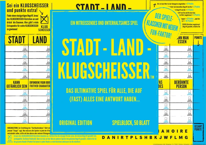 Stadt Land Klugscheisser