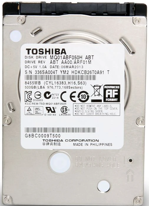 Toshiba MQ-Series Hybrid Drive SSHD 500GB, 512e / 2.5" / SATA 6Gb/s