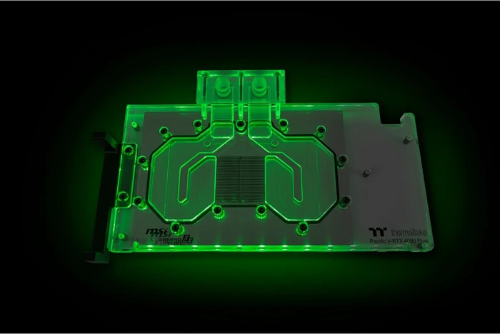 Thermaltake Pacific V-RTX 4080 Plus MSI Gaming X TRIO & SUPRIM X GPU Block mit Backplate