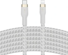 Belkin BoostCharge Pro Flex USB-C/Lightning Kabel 3.0m weiß