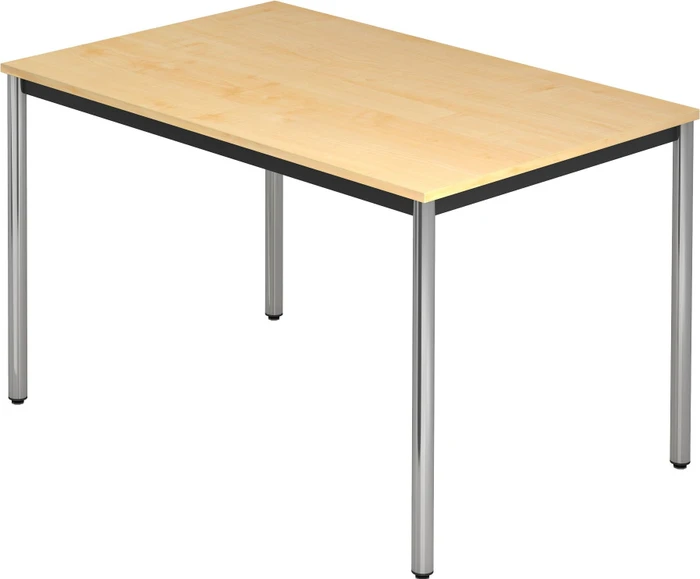 Hammerbacher Meeting D-Serie DR12/3/C Konferenztisch 120x80cm Ahorn/chrom