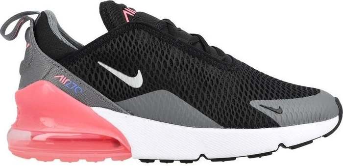 Nike Air Max 270 black/smoke grey/sunset pulse/metallic silver (Junior)
