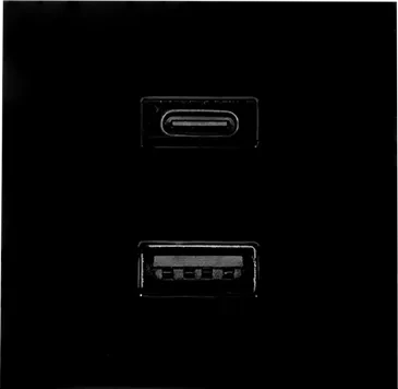 Shelly USB-Ladebuchse für Wall Display Stand schwarz