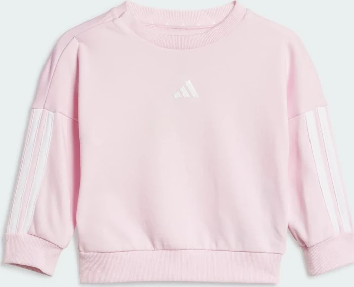 adidas Essentials Trainingsanzug clear pink/white (Junior)