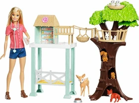 Mattel Barbie - Tierarzt-Rettungsstation Puppe und Spielset
