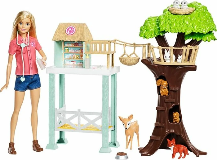 Mattel Barbie - Tierarzt-Rettungsstation Puppe und Spielset