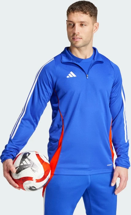 adidas Tiro 24 Funktionsshirt langarm lucid blue/white/app solar red (Herren)
