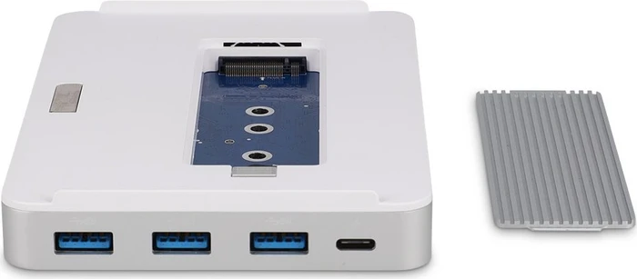 LMP USB-C DuoDock, 9-Port, 2x USB-C 3.0 [Buchse], silber