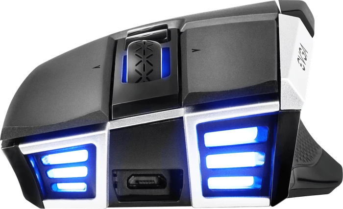 EVGA X20 Wireless Gaming Maus grau, USB/Bluetooth