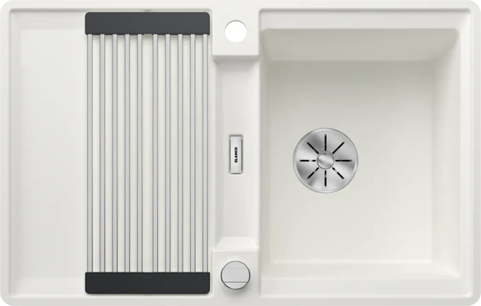 Blanco Adira 45 S-F InFino Becken reversibel mit Ablauffernbedienung weiß
