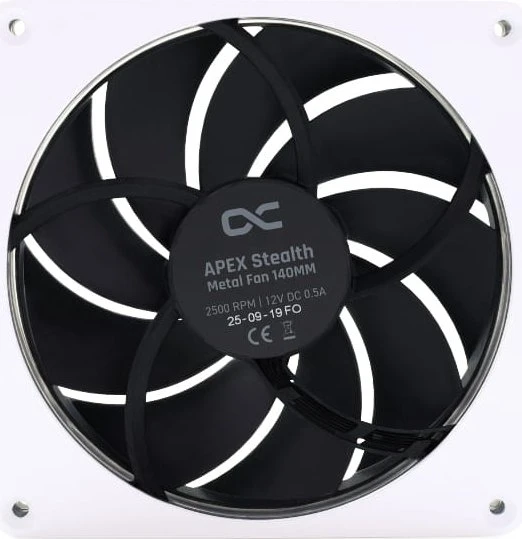 Alphacool Apex Stealth Metall Weiß 2500rpm, 140mm