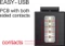 DeLOCK Keystone Modul Easy-USB-A 2.0 Buchse via Easy-USB-A 2.0 Buchse, weiß Vorschaubild