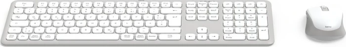 Hama WKM-550 Multi-Device-Tastatur-Maus-Set, weiß, USB/Bluetooth, DE