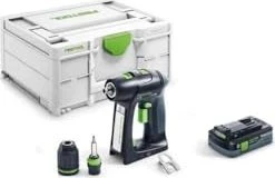 Festool C 18 Basic 4.0 Akku-Bohrschrauber inkl. Systainer + Akku 4.0Ah