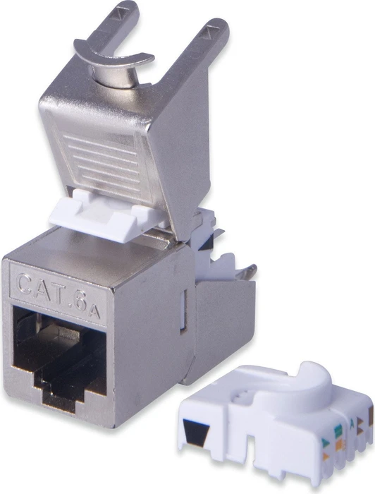 Digitus Keystone Modul RJ-45 Buchse via Verlegekabel Cat6a, 24er-Pack