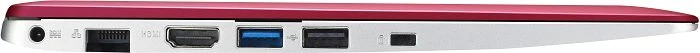 ASUS Eee PC rot/hot pink X201E-KX099H, Celeron 847, 4GB RAM, 320GB HDD, DE