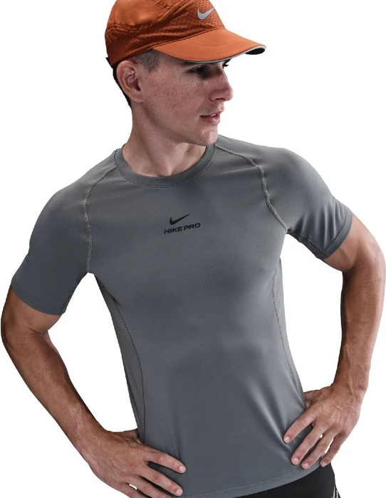 Nike Pro Training Dri-FIT Funktionsshirt kurzarm smoke grey/black (Herren)