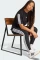 adidas Essentials 3-Streifen Cotton Leggings Hose lang schwarz/weiß (Damen) Vorschaubild