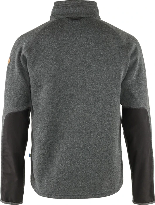 Fjällräven Övik Fleece Zip Jacke dark grey (Herren)