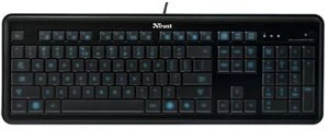 Trust eLight Illuminated Keyboard, USB, UK