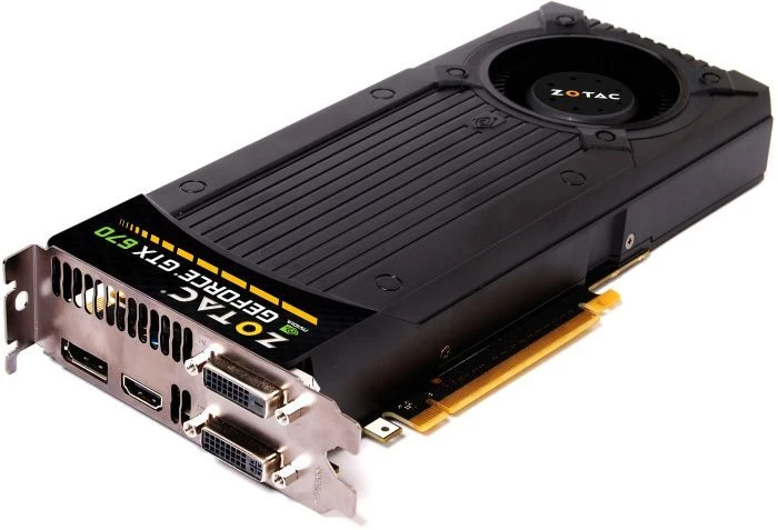 Zotac GeForce GTX 670, 2GB GDDR5, 2x DVI, HDMI, DP