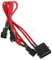 BitFenix Molex auf 3-Pin Adapter, sleeved, 20cm, rot Vorschaubild