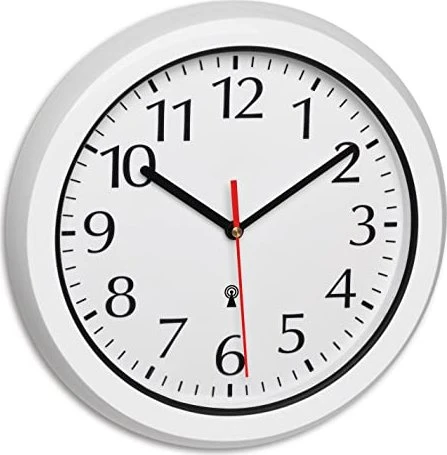 TFA Dostmann Funk-Wanduhr Outdoor 60.3542.02 | wetterfest, spritzwassergeschützt, 30,5cm, Kunststoff, weiß Image