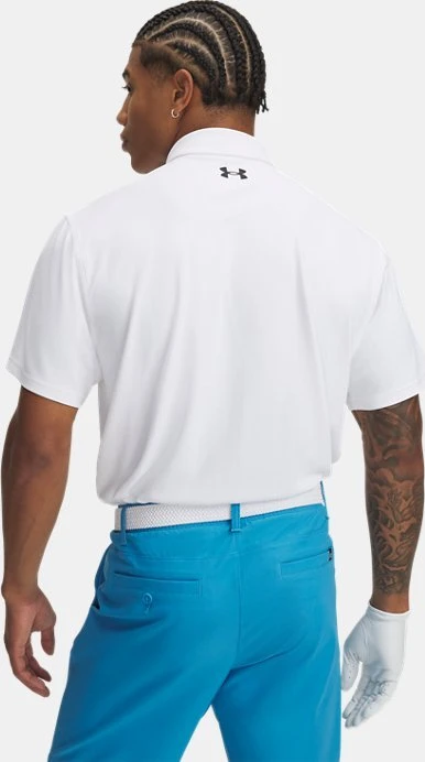 Under Armour Tee To Green Pique Poloshirt kurzarm weiß/schwarz (Herren)