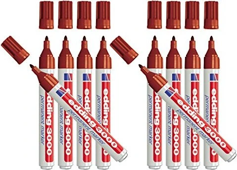 edding 3000 Permanentmarker braun, 10er-Pack
