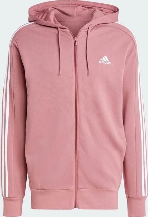 adidas Essentials French Terry 3-Streifen Hoodie preloved crimson (Herren)