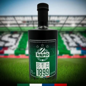 Die Zwoa SK Rapid Gin (Farbeffekt blau/grün) 500ml