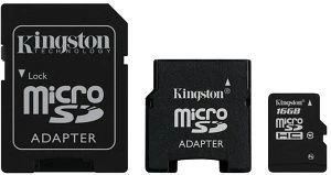 Kingston 16GB, Class 10