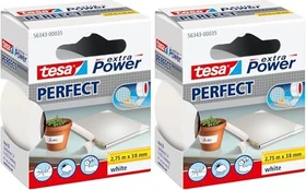 tesa extra Power Perfect weiß, Gewebeband, 38mm/2.75m, 1 Stück