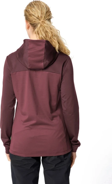 Vaude Qimsa Hoody Trikot langarm ruby dusk (Damen)