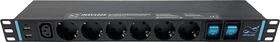 Infitronic 19" PDU Steckdosenleiste, 1HE, 15-fach, 250V, schwarz, 2m