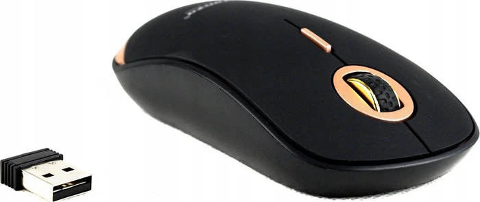 Esperanza Acrux Wireless 4D Optical Mouse schwarz/kupfer, USB