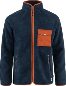 Fjällräven Vardag Pile Fleece Jacke navy/autumn leaf (Herren)