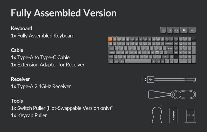 Keychron K17 Max, grau, LEDs RGB, Gateron LOW PROFILE 2.0 RED, USB/Bluetooth, ND