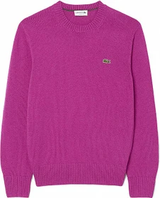 Lacoste Tuchwolle mit Rundhalsausschnitt Pullover rosa (Herren)