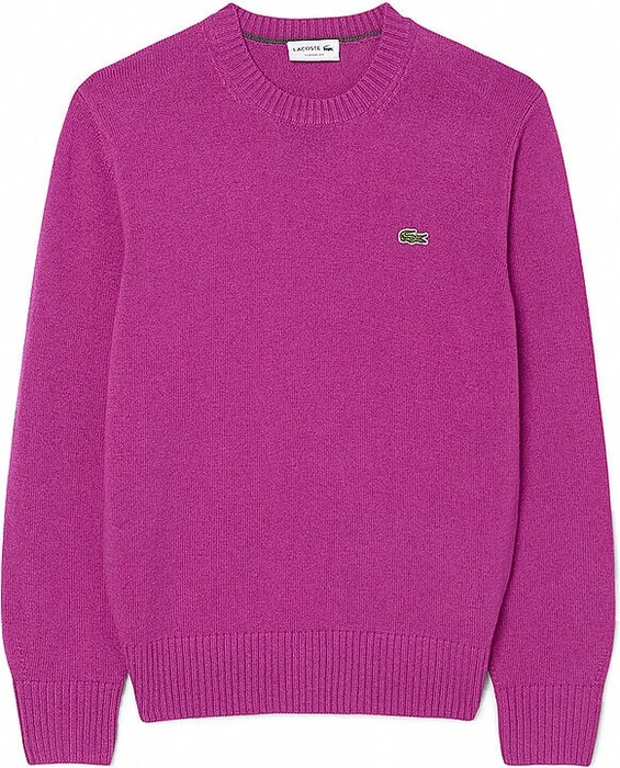 Lacoste Tuchwolle mit Rundhalsausschnitt Pullover rosa (Herren)