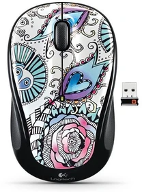 Logitech M325 Wireless Mouse Floral Foray, USB