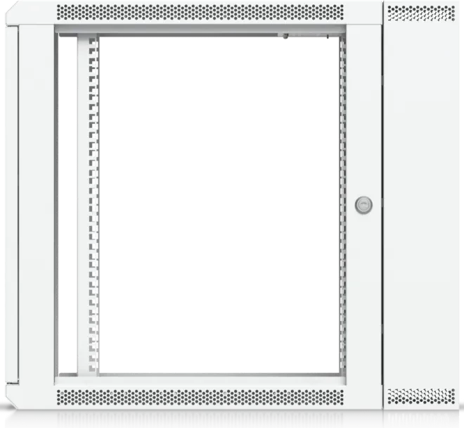 Ubiquiti 12U Rack Cabinet, 19" Wandgehäuse 12HE, Glastür, weiß, 720mm tief