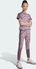 adidas Optime Hose 7/8 sandy pink/shadow fig/reflective silver (Junior)