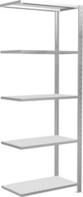 Schulte Lagertechnik Multiplus 150 Anbauregal 75x200x40cm lichtgrau