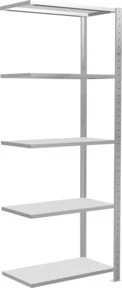 Schulte Lagertechnik Multiplus 150 Anbauregal 75x200x40cm lichtgrau
