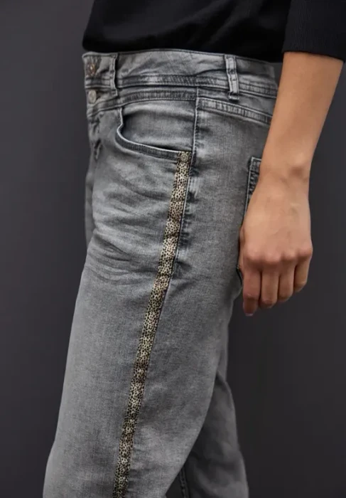 Street One Straight Leg Jeans light grey washed (Damen)