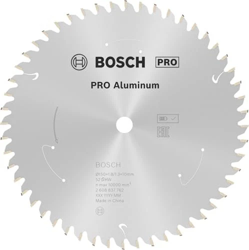 Bosch Professional Standard for Aluminium Kreissägeblatt 52Z, 150x1.3x10mm, 1 Stück
